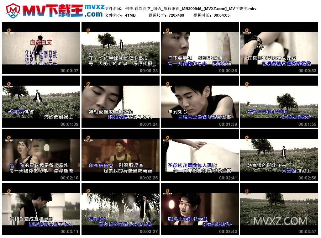 何李-自怨自艾_国语_流行歌曲_MB200945